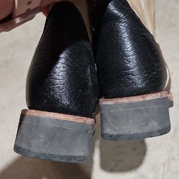 Roper Tan and Cream Leather Boots - Picture 7 of 7